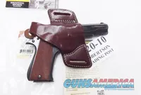 Triple K Leather Holster Secret Agent 420-10 Colt 1911 Government Hi Power Star B Taurus PT92 99 58 Kahr Hammer Down Carry Thumb Break Right Hand Brown Walnut Oil CZ75 Hammer Back 3 ship Free!