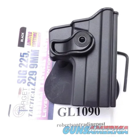 Serpa type Israeli RSR Holster fits Sig P 225 229 239 S&W 6906 New Locking with Index Release Level II Retention Not for Rail Equipped Pistols Black Accepts 81 84 92 wo Locking 
