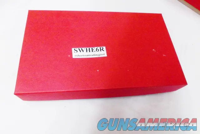 US Made Red Top 2 Piece Box fits S&W 4 to 6 inch Revolvers, 5 to 7 1/2 inch Autos Vintage Style