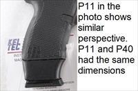 Kel-Tec P40 Extended Mec-Gar 11 Shot Magazines .40 S&W Stainless with Black Poly Adapter VG Smith & Wesson Stainless free Flat Blue Floorplate Must be fitted