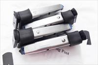 Kel-Tec P40 Extended Mec-Gar 11 Shot Magazines .40 S&W Stainless with Black Poly Adapter VG Smith & Wesson Stainless free Flat Blue Floorplate Must be fitted