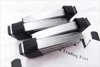 Kel-Tec P40 Extended Mec-Gar 11 Shot Magazines .40 S&W Stainless with Black Poly Adapter VG Smith & Wesson Stainless free Flat Blue Floorplate Must be fitted