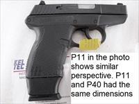 Kel-Tec P40 Extended Mec-Gar 11 Shot Magazines .40 S&W Stainless with Black Poly Adapter VG Smith & Wesson Stainless free Flat Blue Floorplate Must be fitted