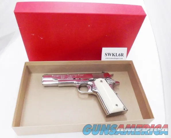 US Made Red Top 2 Piece Box fits S&W 4 to 6 1/2 inch K L or N Frame Revolvers, 1911 Government Size, 5 1/2 inch 41, 6 7/8 inch Rugers  