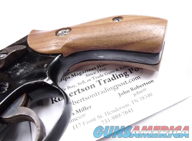 Herretts Walnut Grips for Smith & Wesson 40 42 Centennial Revolvers High Horn Img-7