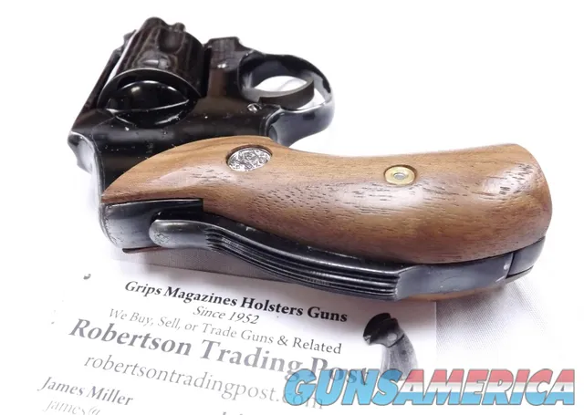 Herretts Walnut Grips for Smith & Wesson 40 42 Centennial Revolvers High Horn Img-8