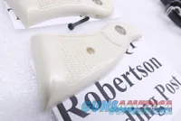 Magna Service Imitation Ivory Poly Grips fit S&W K L Frame Square 10 15 19 64 OK with T Grip Adapters