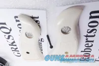 Magna Service Imitation Ivory Poly Grips fit S&W K L Frame Square 10 15 19 64 OK with T Grip Adapters