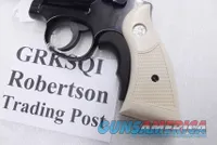 Magna Service Imitation Ivory Poly Grips fit S&W K L Frame Square 10 15 19 64 OK with T Grip Adapters