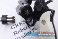 Magna Service Imitation Ivory Poly Grips fit S&W K L Frame Square 10 15 19 64 OK with T Grip Adapters