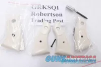Magna Service Imitation Ivory Poly Grips fit S&W K L Frame Square 10 15 19 64 OK with T Grip Adapters