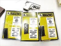 Baby Browning .25 ACP 6 Shot Magazine Triple K Blue Steel XM120M 25 Automatic Bauer Fraser Clones for 1931 FN Belgian or US Made Guns