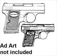 Baby Browning .25 ACP 6 Shot Magazine Triple K Blue Steel XM120M 25 Automatic Bauer Fraser Clones for 1931 FN Belgian or US Made Guns