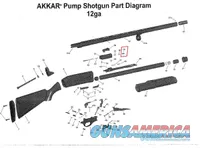 Akkar Charles Daly 300 335 Pump 600 635 Auto Shotgun Parts 12 gauge Extractor View 55 Shotgun Parts our PT36012VW55 Old Stock 3 Parts Ship Free! 