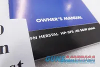 FNH 2002 Instruction Manual Browning 1935 Hi-Power .40 S&W Cal but OK for 9mm 3740054100 New Condition Fabrique Nationale Herstal Belgium Virginia