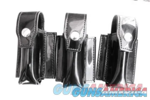 G&G Single Pistol FRG4046CL Magazine or Mace Aerosol Case fits up to 2 1/4 inch Duty Belts 9mm .40 Double Staggered Mags California Issue 1990s Clarino Finish Buy 3 Ships Free!