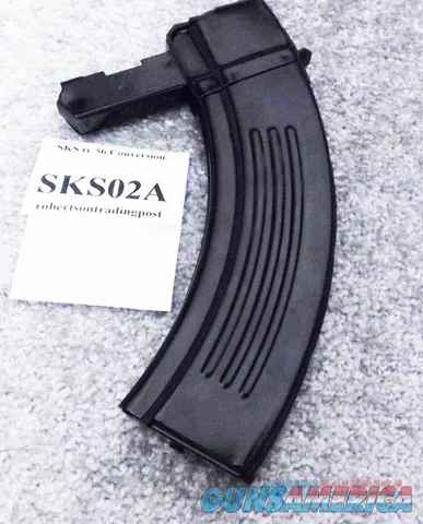Steel 7.62 x 39 30 Shot Conversion Magazine for SKS Type 56 Rifles Masen Black 