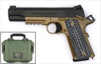 COLT CUSTOM SHOP CQB 1911 45ACP O1070CQB-FB NIB 5" CLOSE QUARTER BATTLE W/ CUSTOM SHOP TUNED TRIGGER & PELICAN CASE SALE!