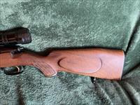 J.G. Anschutz Model 1433 with Mannlicher stock and 19 Barrel chambered in 22 Hornet with Bausch and Lomb 2X8 Scope Img-2