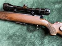 J.G. Anschutz Model 1433 with Mannlicher stock and 19 Barrel chambered in 22 Hornet with Bausch and Lomb 2X8 Scope Img-8