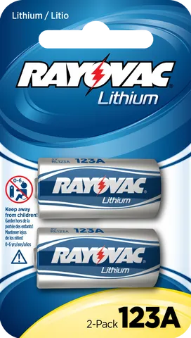 Rayovac CR123A Lithium RL123A-2