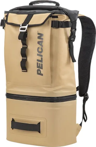 Pelican PELICAN SOFT COOLER BACKPACK COMPRESSION MOLDED COYOTE