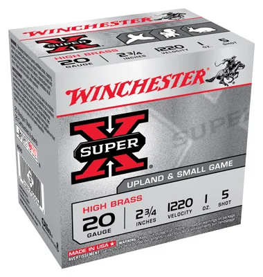 Winchester Repeating Arms WIN AMMO SUPER-X 20GA. 2.75" 1220FPS. 1OZ. #5 25-PACK