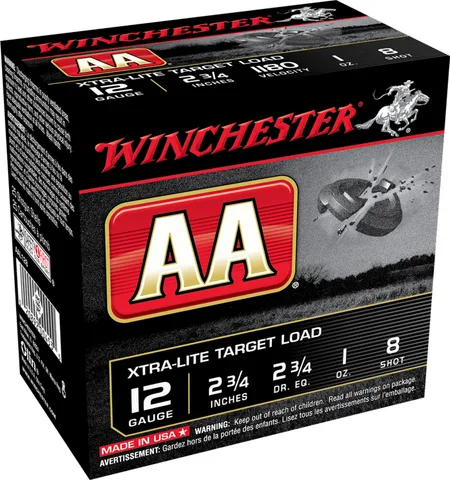 Winchester Repeating Arms WIN AMMO AA TARGET 12GA. 2.75" 1180FPS. 1OZ. #8 25-PACK !