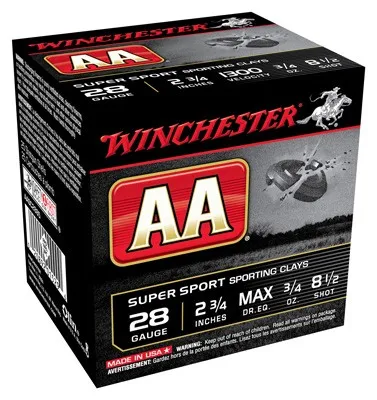 Winchester Repeating Arms WIN AMMO AA TARGET 28GA. 2.75" 1300FPS. 3/4OZ. #8.5 25-PACK