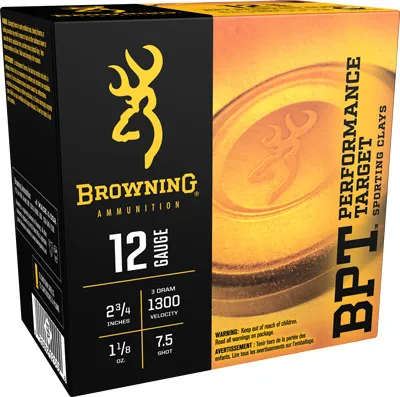 Browning Ammo BROWNING AMMO BPT TARGET 12GA. 2.75" 1300FPS. 1-1/8OZ. #7.5