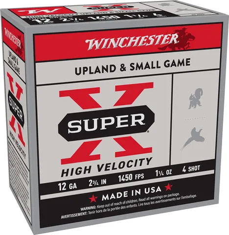 Winchester Repeating Arms WINCHESTER SUPER-X 12GA 2.75" 1450FPS 1-1/4OZ 4 25RD 10BX/CS