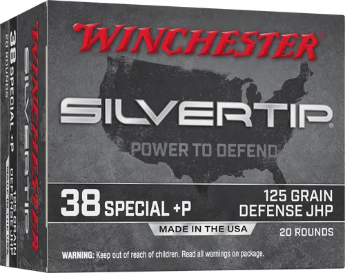 Winchester Repeating Arms WIN SLVRTIP 38SPL+P 125GR JHP 20/200