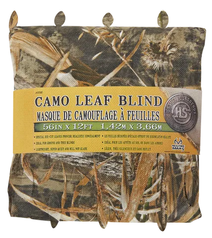 Hunters Specialties Camo Leaf Blind 56in x 12ft 07592