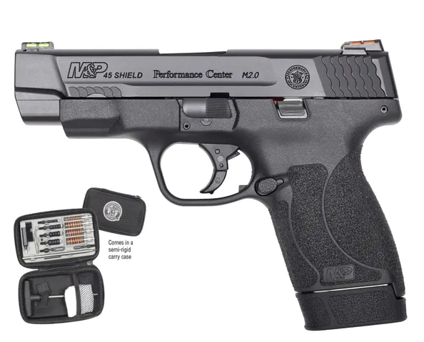 Smith & Wesson S&W SHIELD M2.0 PC M&P .45ACP 4" HIVIZ BLACK W/ CLEANING KIT