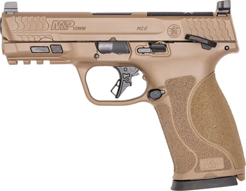 Smith & Wesson S&W M&P 10MM M2.0 4" FS 15-SHOT ARMORNITE W/SAFETY FDE