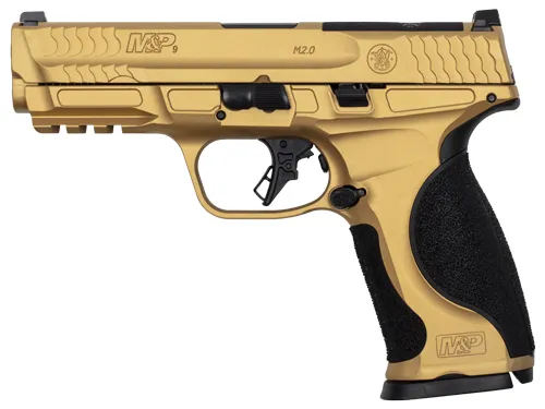 Smith & Wesson S&W M&P9 M2.0 METAL 9MM 4.25" 17-SHOT GOLD CERAKOTE