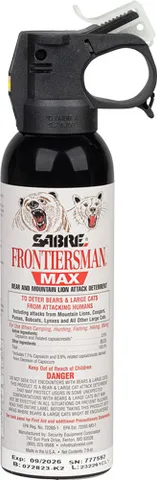 Sabre SABRE FRONTIERSMAN MAX BEAR & MNT LION SPRAY 7.9OZ