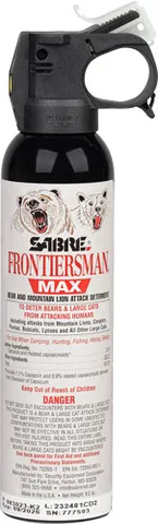 Sabre SABRE FRONTIERSMAN MAX BEAR & MOUNTIAN LION SPRAY 9.2OZ