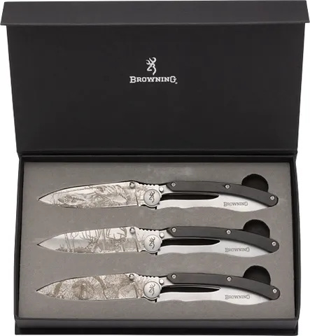 Browning BROWNING KNIFE SPORTSMAN COLLECTION 3 KNIVES WITH BOX*