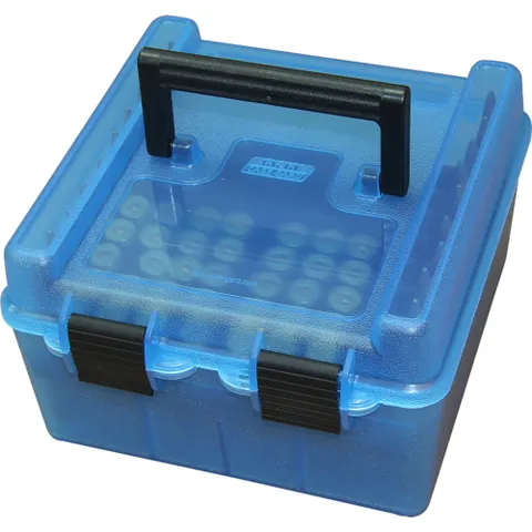 MTM Case-Gard DLX AMMO BOX 100RD 22-250-458WIN CLRBL