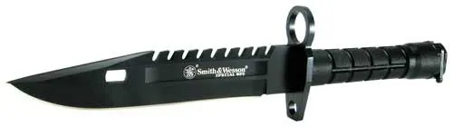 Smith & Wesson S&W BAYONET SPECIAL OPS M-9 7.8" FIXED BLADE BLACK