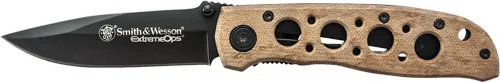 Smith & Wesson S&W KNIFE EXTREME OPS 3.2" BLADE BLACK/DESERT CAMO HANDLE