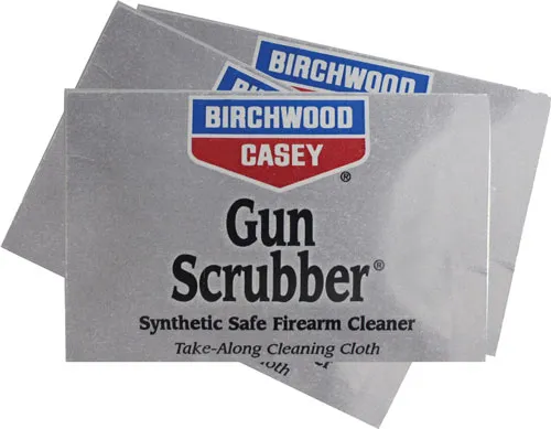 Birchwood Casey B/C GUN SCRUBBER FIREARM CLEANER TAKE-ALONGS 12 WIPES