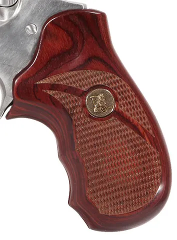 Pachmayr PACHMAYR LAMINATED WOOD GRIPS RUGER SP101 ROSEWOOD CHECKERED