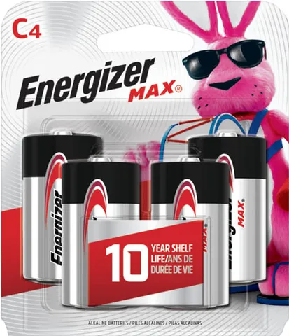 Rayovac ENERGIZER MAX BATTERRIES C 4-PACK