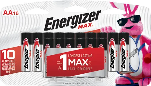 Rayovac ENERGIZER MAX BATTERRIES AA 16-PACK