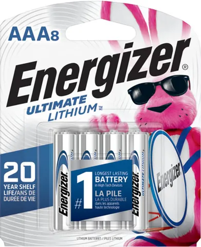 Energizer ENERGIZER ULTIMATE LITHIUM BATTERIES AAA 8-PACK
