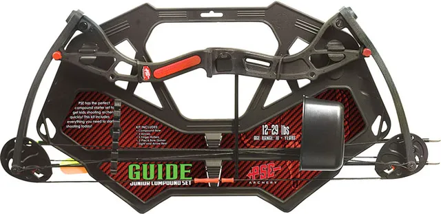 PSE Archery PSE BOW KIT GUIDE COMPOUND YOUTH 12-29# BLACK AGES 10+
