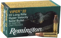 Remington Ammunition REM AMMO .22 LONG RIFLE 50-PK VIPER 36GR. TRUNCATED SOLID