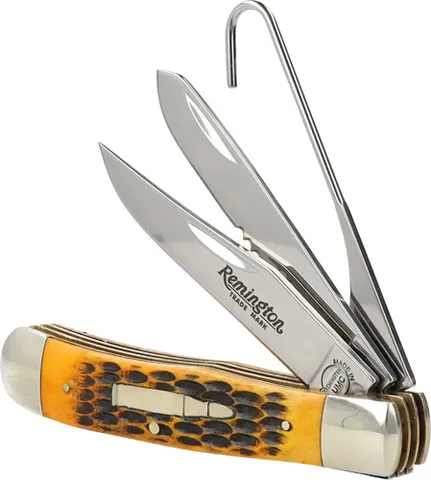 Remington Cutlery REMINGTON 2024 BULLET KNIFE W/JIGGED BONE HANDLE